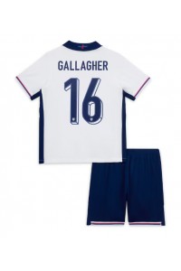 Engeland Conor Gallagher #16 Babytruitje Thuis tenue Kind EK 2024 Korte Mouw (+ Korte broeken)